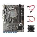B250c Mining Motherboard with G3930 Cpu+fan+sata Cable+switch Cable
