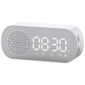 Led Alarm Clock for Bluetooth Speaker, Fm Radio , Family (white)