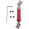 Metal Rear Drive Shaft Cvd for Wltoys 12428 12423 1/12 Rc Car,red