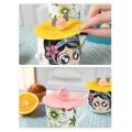 Silicone Cup Lids Cartoon Glass Cup Cover for Mugs Animal Shape