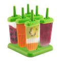 6pcs Popsicle Molds Plastic Kids Ice Cream Tray Kitchen Supply