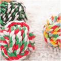 Pet Puppy Knot Twine Ball Rope Dogs Cottons Chews Toy Ball