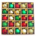 30mm Ball Miniature Christmas Tree Ornaments Flash Ball 25 Pcs