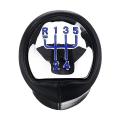 5 Speed Leather Manual Car Gear Shift Knob Shifter Lever