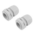 10 X M20 20mm Whitewaterproof Compression Cable Stuffing Gland Lock