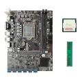 Btc Motherboard with G3900 Cpu+ddr4 4gb 2666mhz Ram for Eth Mining