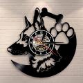German Shepherd Dog Wall Clock Home Decor Dog Breeds -no Led Style