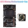 X79 H61 Btc Miner Motherboard with Cooling Fan for Btc Miner Mining