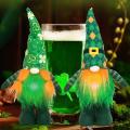 St Patrick's Day Handmade Gnome Plush for Holiday Ornaments, A