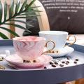 Vintage Porcelain Tea Cup and Saucer with Spoon Ceramic Coffee A