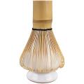 Matcha Tea Whisk Set - Bamboo Whisk and Whisk Holder - White