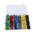 780pcs Dual Bootlace Ferrule Teminator Kit Crimp Entry Cord End Wire