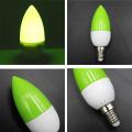 E14 Led Color Candle Tip Bulb, Color Candle Light, Green