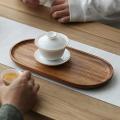 Creative Wooden Tray Oval Tea Tray Household Fruit Tray