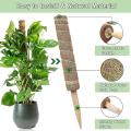 2pcs Coir Moss Pole for Monstera & Cheese Plant, with Cable Ties