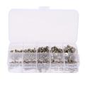 160pcs/set M2 M2.5 M3 M4 M5 Pan Head Screws Nuts Kit Stainless Steel