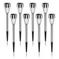Ultra Bright Solar Lights Waterproof 8 Pack, Auto On/off, Cool White