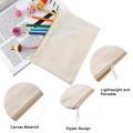 Canvas Cosmetic Bag Multipurpose Cosmetic Pouch Zipper Makeup Bags