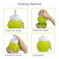 550ml Sports Silicone Water Bottle for Adult Children(football)