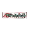 Wooden Train Ornament for Home Santa Claus Gift New Year Decor,c