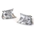 2pcs White Turn Signal Lamp Corner Lamp Car Turn Signal Light