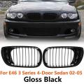 Gloss Black Front Hood Kidney Grill for -bmw E46 3 Series 2002-2005