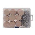 200 Pcs Round Wooden Discs with Keychain Tags with Hole Diy Crafts