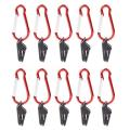 10 Pcs Universal Tent Clip with Carabiner for Outdoor Camping Garden