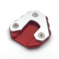 Motorcycle Foot Side Stand Pad Plate Kickstand Enlarger Red