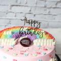 Blank Acrylic Cake Toppers,clear Circle Heart Diy Birthday Cake