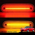 4pcs Car Clear Lens Led Side Marker Light Amber&red for Mazda Miata