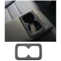 Car Rear Water Cup Holder Protector Frame Cover Trim Sticker