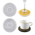 Diy Coaster Mold Set Tea Coaster Pattern Silicone Mold Jewelry Tools