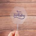 Acrylic Cake Toppers, Clear Blank Cake Topper Personalised Diy