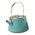 Retro Ceramic Teapot with Handle Pottery Home Japanese for Home A