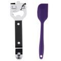 Silicone Spatula Kitchen Utensil Cake Scraper(purple)21cm