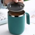 Stainless Steel Coffee Mug Double Wall with Lid for Office Home