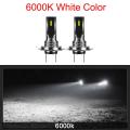 2pcs Car H7 Led Bulbs Head Light Lamp White 6000k 80w Csp Chip 6smd