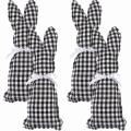 4 Pieces Easter Decor Bunny Ornaments for Easter Basket Tiered Trays