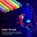 6 Pack Glow In The Dark Face Body Paint Glow Sticks Markers Makeup