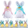 Luminous Easter Knitted Wool Bunny Figurine Ornaments Easter Bunny
