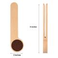 6 Pcs Wooden Coffee Scoop&bag Clip,measuring Scoop,for Ground Beans