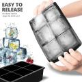 Black Reusable Ice Tray, for Whiskey, Cocktails, and Party Drinks