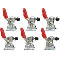 6 Pcs Toggle Clamp Gh-201a 27kg Quick Release Tool Horizontal Clamps