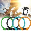 Bike Cable Lock 4 Digit Combined Braided Steel Cable Lock Blue