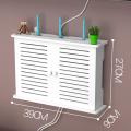 Wireless Wifi Router Storage Boxes Wooden Box Cable Shelf-single Door