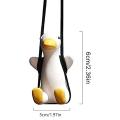 2x Swinging Duck Hanging Ornament,car Rear View Mirror Pendant,type A