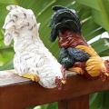 Creative Simulation Animal Rooster Sculpture Resin Decoration A