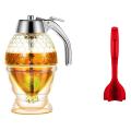 Honey Dispenser,no Drip Syrup Sugar Container with Stand
