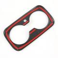 Car Carbon Fiber Abs Rear Drain Cup Decoration Cover Trim Stickers